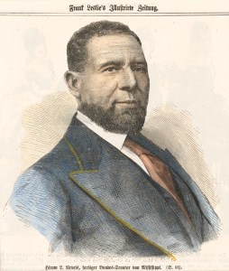 Lithographic print from Frank Leslie’s Illustrirte Zeitung ca. 1870. Courtesy, National Museum of African American History and Culture