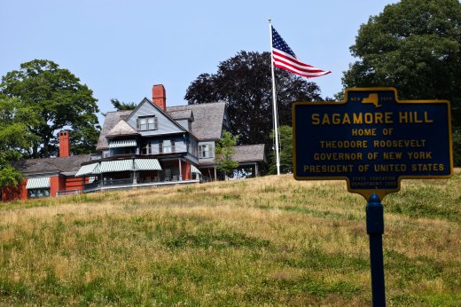 Russell Coles' natural history writings still sit on the shelves at Sagamore Hill, Teddy Roosevelt's home on Long Island, N.Y. Photo by Byron Smith for the New York Times