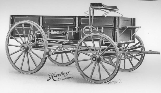 Hackney dairy, delivery and parcel post wagon, late 1800s. Courtesy, NC Collection, Barton College