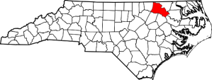 Halifax County, N.C., is approx. 60 miles northeast of Edenton. Courtesy, Wikipedia