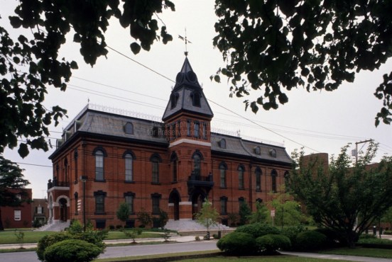 The white supremacy meeting was held at the Craven County Courthouse in New Bern, Tim Buchman Photographs, 1988-1998, Preservation North Carolina. Courtesy, Rare and Unique Digital Collections, NC State Libraries