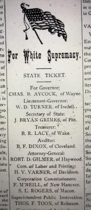 The announcement also included the Democratic Party's candidates for statewide office. From The Eastern Courier, June 1900.