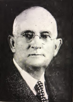 Alfred Decator Ward, ca. 1930. In New Bern he was the law partner of Furnifold Simmons, the self-avowed "Chieftain of White Supremacy" who was one of the state leaders of the white supremacy campaigns in 1898 and 1900. Photo from H.W. Taylor, History of Alfred and Elizabeth Robinson Ward, Their Antecedents and Descendants (1945)