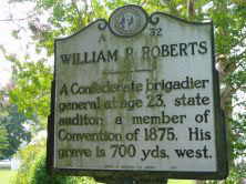 William Paul Roberts is honored by a state historical marker on NC 37. His portrait also hangs in the Gates County Courthouse. Courtesy, NCpedia