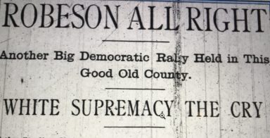 The Robesonian, Lumberton, N.C., summer of 1900. (exact date unknown)