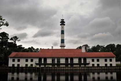 Among other projects, Hyde County WPA workers did a variety of jobs at the Lake Mattamuskeet National Wildlife Refuge, including converted an old pumping station there into a hunting lodge. Photo courtesy, U. S. Fish & Wildlife Service