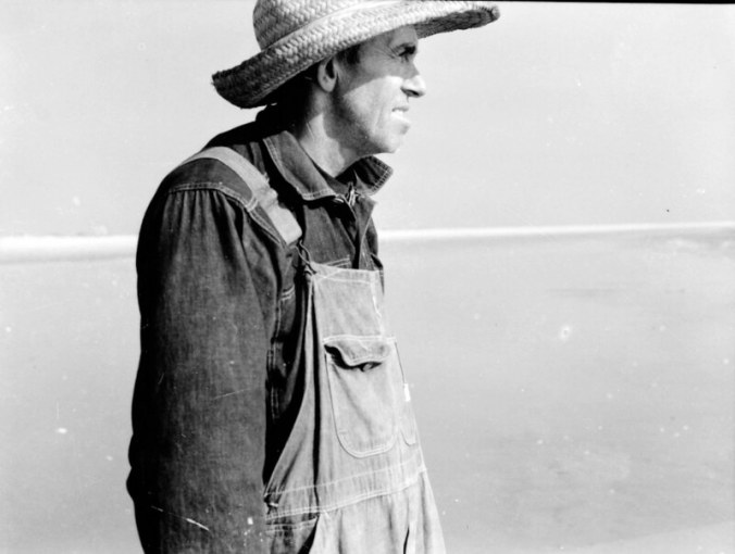 Mullet fisherman, Bald Head Island, N.C., 1938. Photo by Charles A. Farrell. Courtesy, State Archives of North Carolina