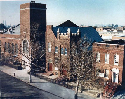 Founded in 1850 and with a history steeped in the anti-slavery movement, the Berean Baptist Church is located on Rochester Ave. in Brooklyn. The old church, where the meeting that discussed the Wilmington massacre was held, is in the center of the photograph, the congregation's new sanctuary on the left. Courtesy, www.nyago.com