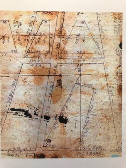 Trap net plan for a Vermilion, Ohio, fishing business, early 20th century. Courtesy, Ritter Public Library, Vermilion, OH (originally from Richard Tarrant's Vermilion Views, Sept. 3, 2005)