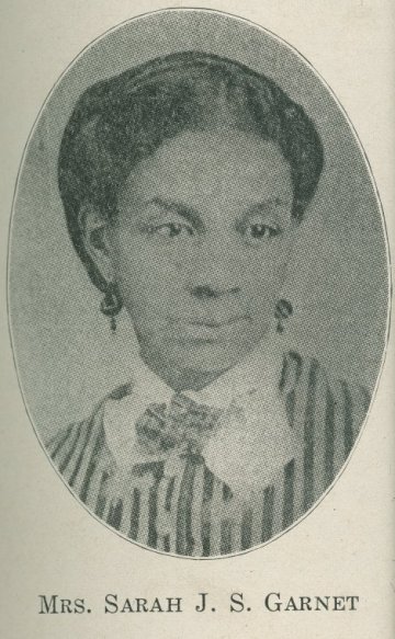 Sarah J. Garnet founded the Equal Suffrage League of Brooklyn to fight for African American women's voting rights in the 1880s. An ardent suffragist and civil right activist, she was also the first African American female school principal in New York City's public school system. Courtesy, New York Public Library