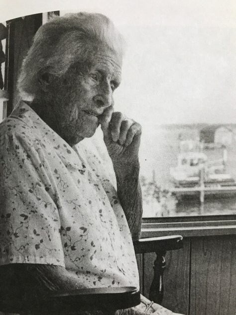 Lela Garner Taylor was 93 years old and Cortez's oldest resident when David Green talked with her in 1981. She was born in Carteret County, N.C., in 1888. From David Green, Finest Kind: A Celebration of a Florida Fishing Village