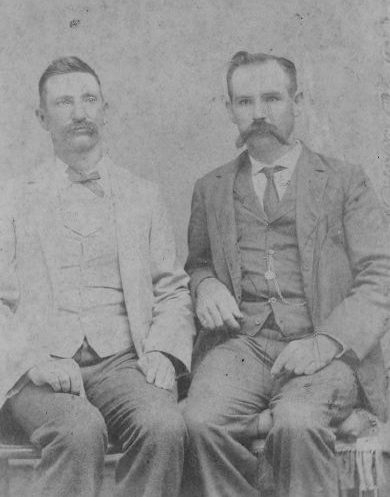 L. T. Blocksom and W. H. Johnson, Punta Gorda, Fl., ca. 1890. One was a fisherman, one a harbor pilot. Both were from North Carolina. Courtesy, Punta Gorda History Center