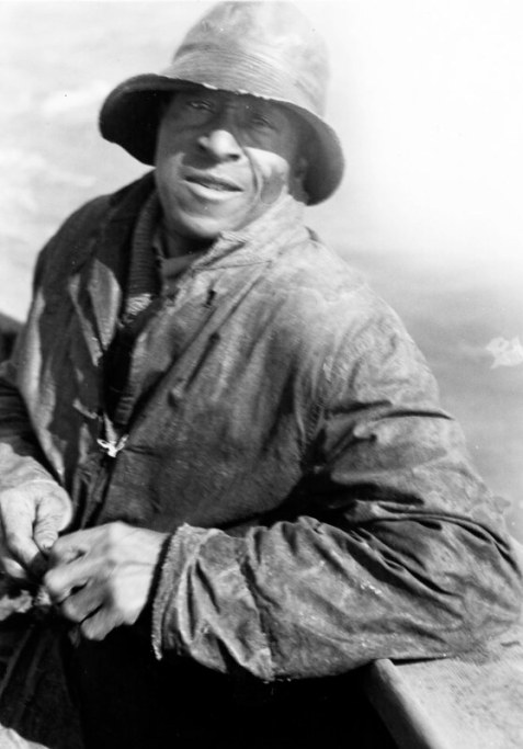 Shad fisherman, Wanchese, N.C., ca. 1935-39. Photo by Charles A. Farrell. Courtesy, State Archives of North Carolina