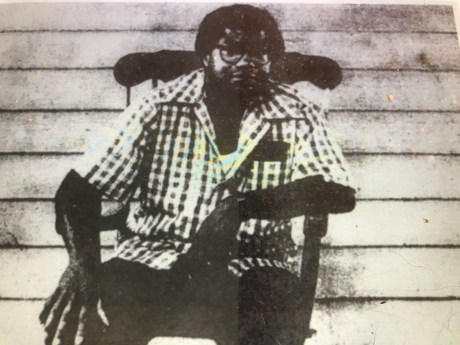 Jim on a cousin's front porch soon after his release from prison in 1979. From the Charlotte Observer, 29 July 1979. Courtesy, State Archives of North Carolina.