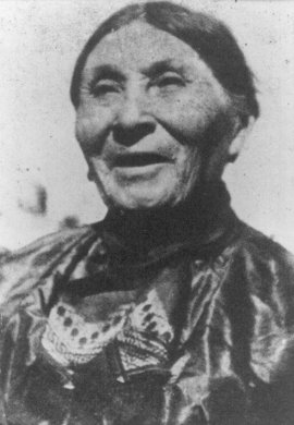 Fidelia Fielding, also known as Dji'ts Bud dnaca ("Flying Bird"), 1827-1908. Courtesy, Mohegan Tribe