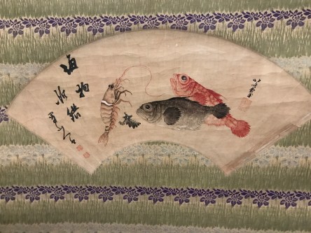 Katsushika Hokusai, Fish and Shrimp, Edo Period. Ink and color on paper. Courtesy, Freer Gallery of Art, National Museum of Asian Art
