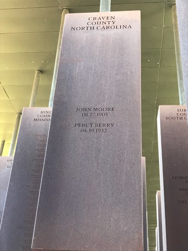 In 1905 a white mob left John Moore’s lifeless body hanging beneath the Neuse River Bridge in New Bern, N.C. Photo by David Cecelski