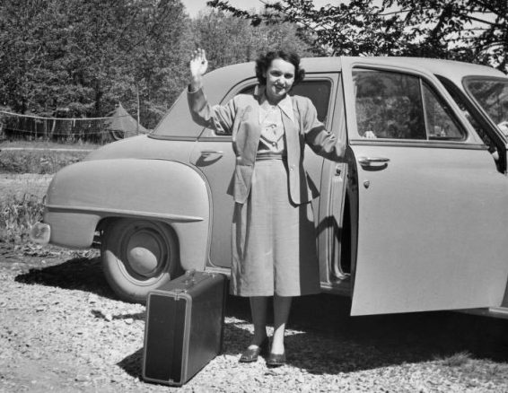 Unidentified woman at CIO Staff School at the Highlander Folk School, Monteagle, Tennessee, May 1951. Courtesy, Southern Labor Archive, George State University