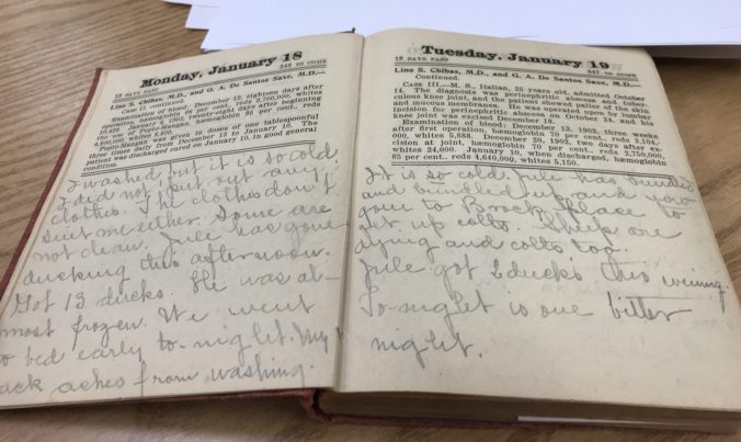 The Outer Banks History Center in Manteo, N.C., has preserved all 46 of Lillie Baum's diaries. Photo by David Cecelski