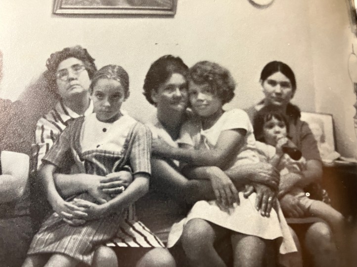 Waiting for the start of a prayer meeting at a home in Rose Hill, N.C., ca. 1972-74. From Rose Hill. Photo by Reed W. Wolcott