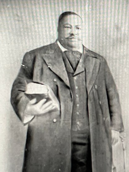 During the Civil War, George Abraham Mebane escaped from a plantation called The Hermitage, near Merry Hill, N.C. He fled 12 miles south to Plymouth, which was occupied by Union forces at the time, and served as a mess boy for Co. A, 8th N.Y. Regiment of Volunteers. After the war, he founded the Church in Plymouth and taught school for more than 40 years. Photo from Linwood M. Boone, The Chronological History of the Roanoke Missionary Baptist Association and Its Founders from 1866 to 1966.