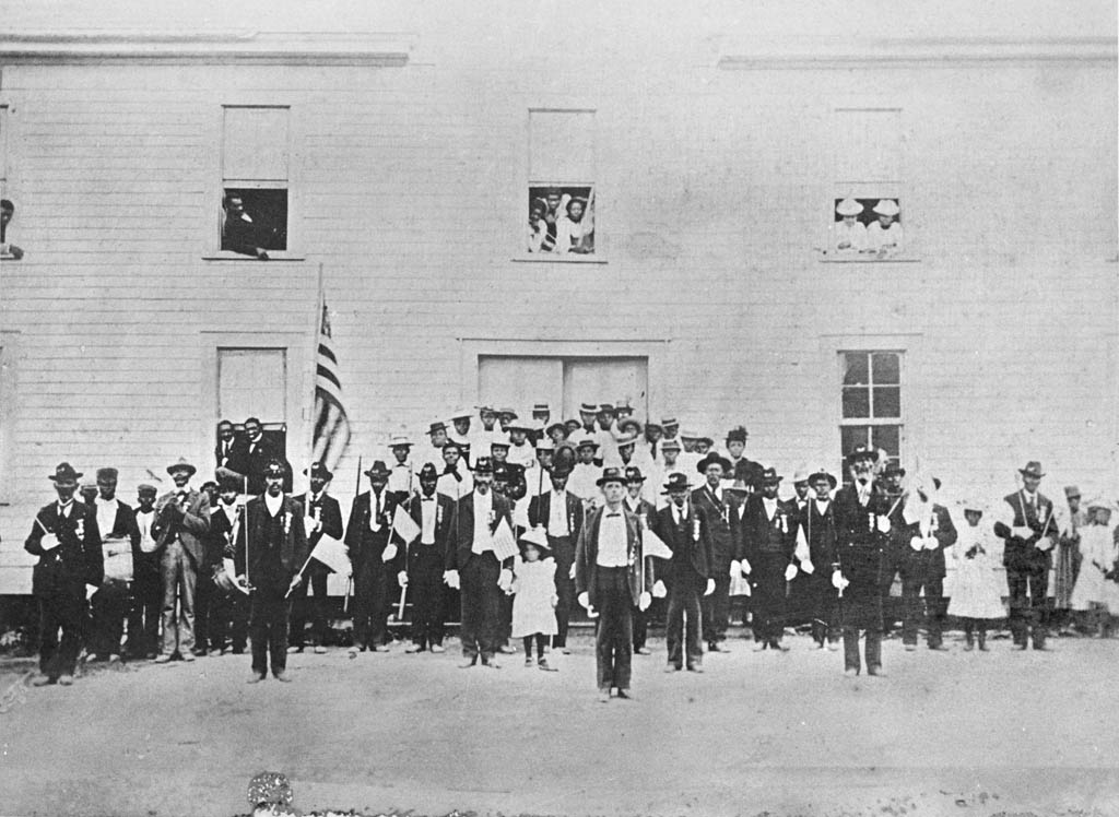 Photograph of black army veterans who served in the 35th Regiment, U.S. Colored Infantry, Plymouth, N.C., ca. 1905-07. Courtesy, State Archives of North Carolina
