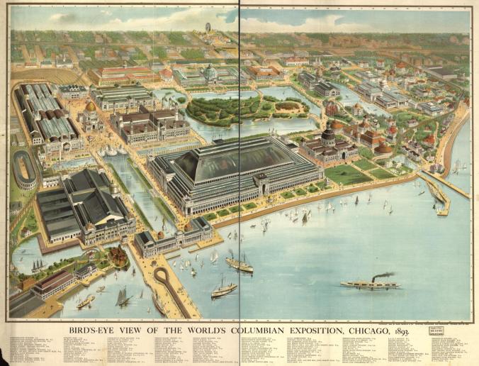 "Birds-Eye View of the World's Columbian Exposition, Chicago, 1893" (Rand & McNally, 1893). Courtesy, Library of Congress