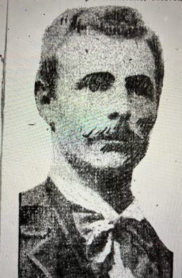 Second mate Harry Olsen of Brooklyn, N.Y., was one of two survivors of the wreck of the Luckenbach. Photograph from The Virginian-Pilot, 5 April 1915. 