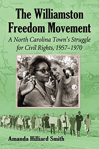 The cover of Amanda Hilliard Smith's The Williamston Freedom Movement features photographs of Sarah Small and CORE's Floyd McKissick, Sr. leading a civil rights march in Pitt County, N.C., and two of the Movement's activists at the March on Washington. The young woman on the right is Jacquelyn Bond, an extraordinary youth leader who was still in high school at the time. 