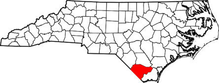 Bolton is 30 miles west of Wilmington, in Columbus County, N.C. Map courtesy of Wikipedia