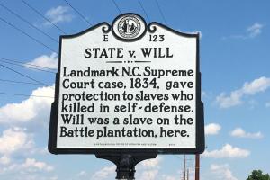 Located on US 64 Alternate at Dunbar Road northwest of Tarboro, N.C. Courtesy, NC Dept. of Natural and Cultural Resources