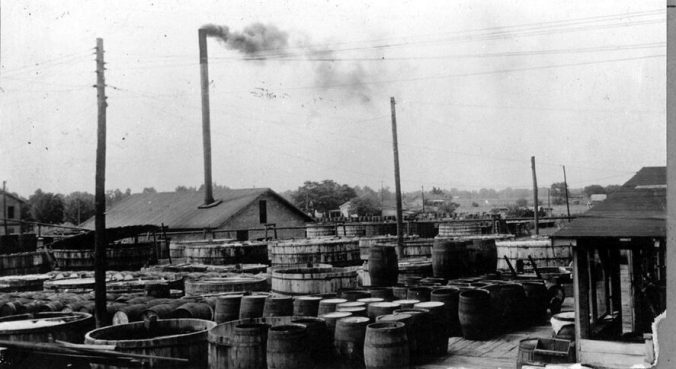 The Charles F. Cates & Sons pickle factory, Faison, N.C., 1941. Courtesy, State Archives of North Carolina