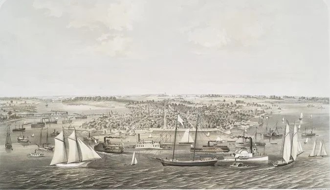 New Bern, N.C., 1864. Major & Knapp Engraving (Voltaire Combe, artist and publisher), 1864. Courtesy, New York Public Library