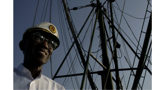 Menhaden fisherman Eugene Gore, Southport, N.C. From my story, "Capt. Eugene W. Gore, The Smell of Money," Raleigh News & Observer, 9 June 2002. Photo by Chris Seward