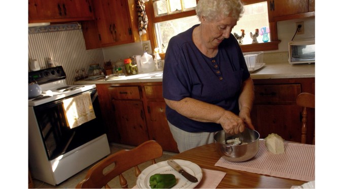 Maude Ballance, Ocracoke, N.C. From my story, "Maude Ballance: Ocracoke Cooking," Raleigh News & Observer, 11 July 2004. Photo by Chris Seward