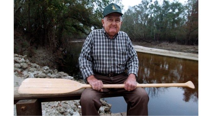 Swamp rat Ray Wells, near Wallace, N.C. From my story, "Ray Wells: There's a Man for You," Raleigh News & Observer, 8 Nov. 1998. Photo by Chris Seward