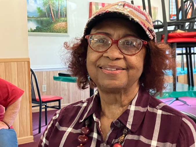 Dr. Florine Bell at our lunch spot in Garyburg, Va. Photo by David Cecelski