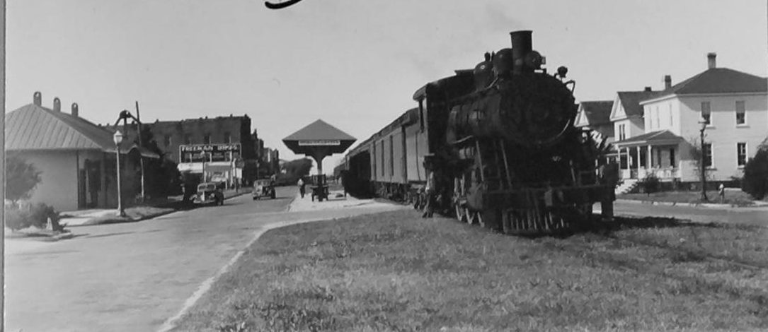 One of the Atlantic & North Carolina Railroad's trains at the depot in Morehead City, N.C., 1942. Courtesy, State Archives of North Carolina
