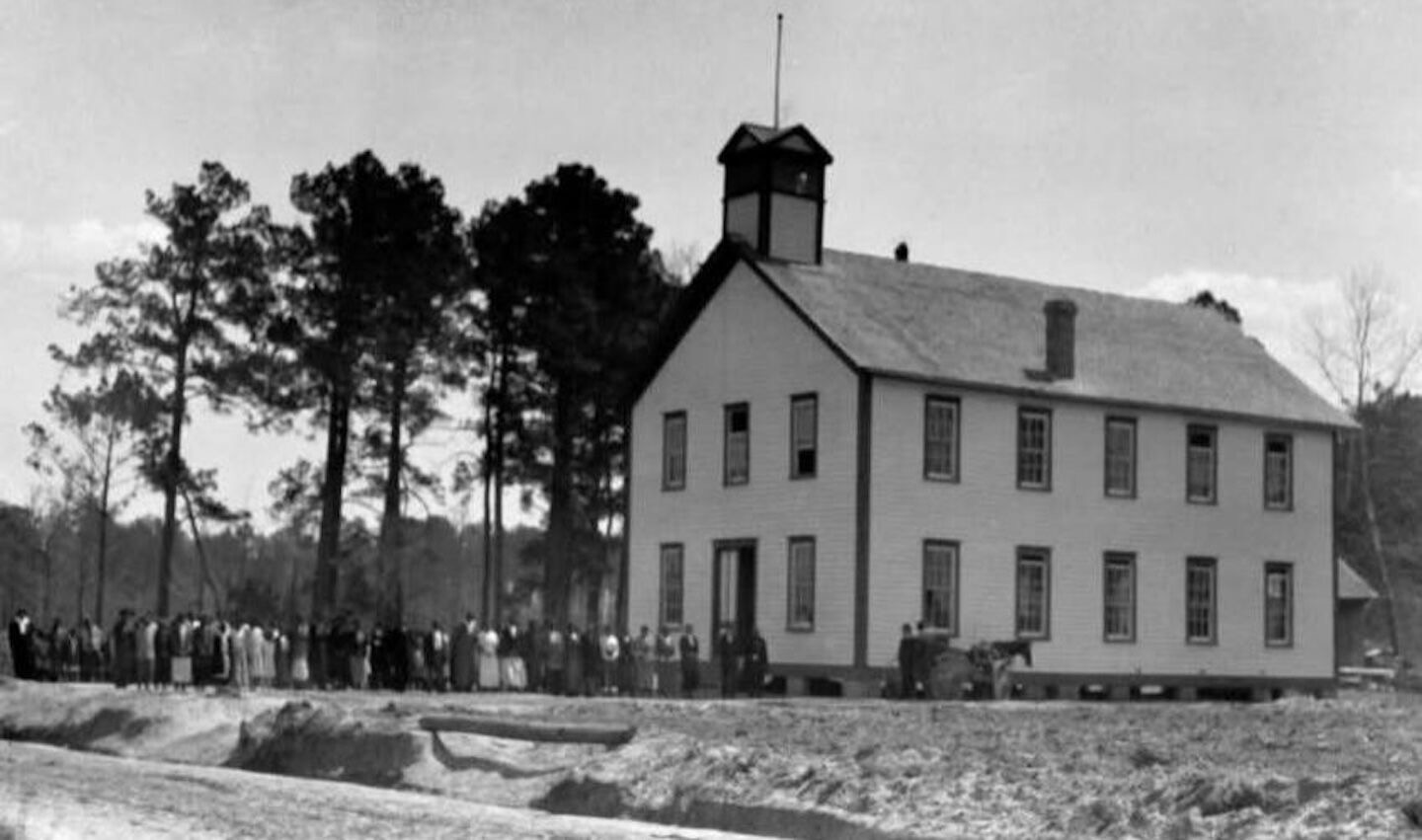 Pamlico County Training School, ca. 1918. Many of the elders who participated in the oral history project were alumni of the PCTS. Courtesy, Special Collections, University of Virginia Library, Charlottesville, Va.