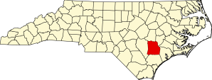 Wallace is located in the southern part of Duplin County, 40 miles north of Wilmington, N.C. Map courtesy, Wikipedia