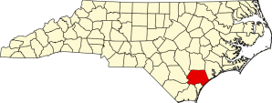 he "Strawberry Basket" towns included Rose Hill and Wallace in Duplin County; Chadbourn and Tabor City in Columbus County; and Burgaw in Pender County (shown in red here). Map courtesy, Wikipedia