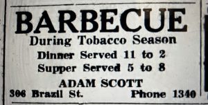 From the Goldsboro News-Argus, 6 Sept. 1938. 
