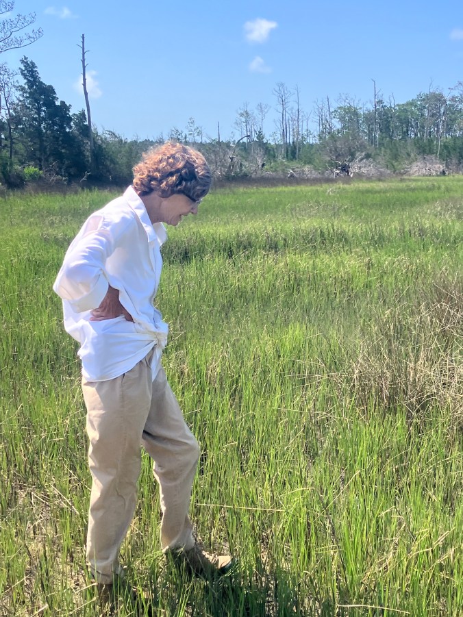 My friend Mary Katherine at Oyster Creek. Photo by David Cecelski