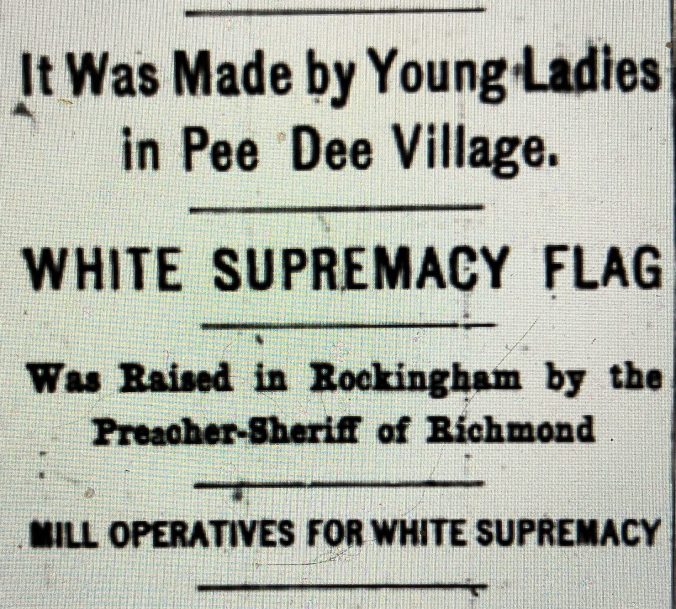 From the Raleigh News & Observer, 20 March 1900.