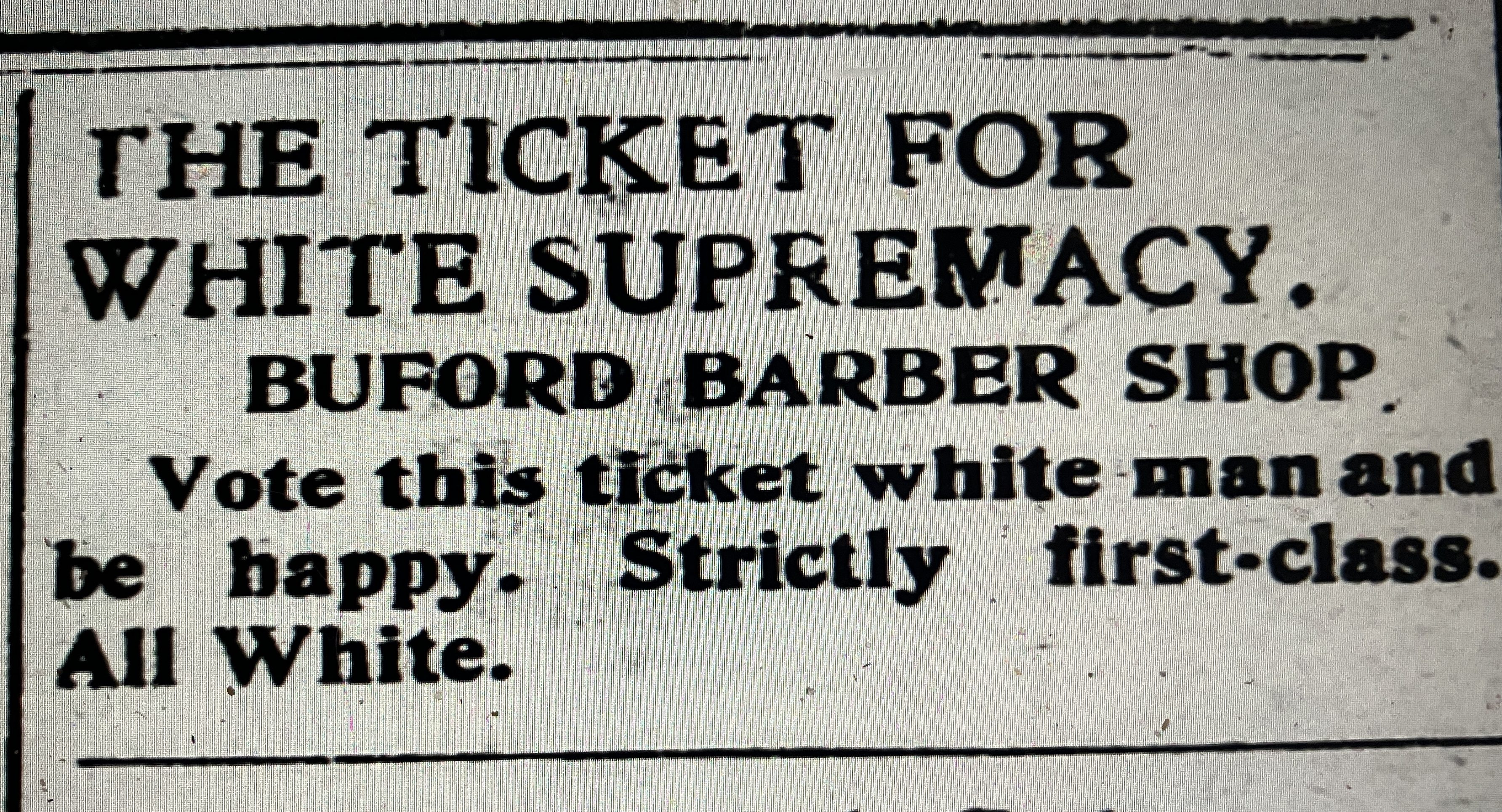 Advertisement from The Charlotte News (Charlotte, N.C.), 5 April 1900
