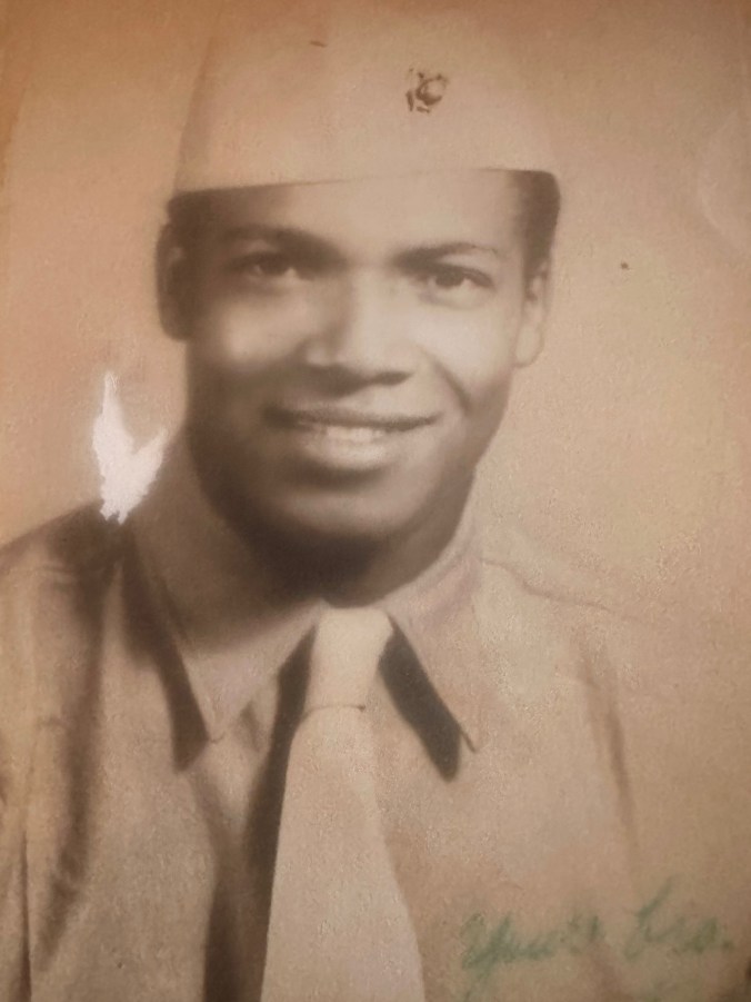 Guy Parker while serving in the U.S. Marine Corps during World War II. Photo courtesy, John Parker