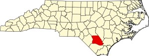Bladen County, North Carolina. The county seat is Elizabethtown. 