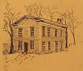 Institute Methodist Church. Cover illustration from the Rev. R. Bruce Pate's A Moment in Time: A History of Lenoir Collegiate Institute