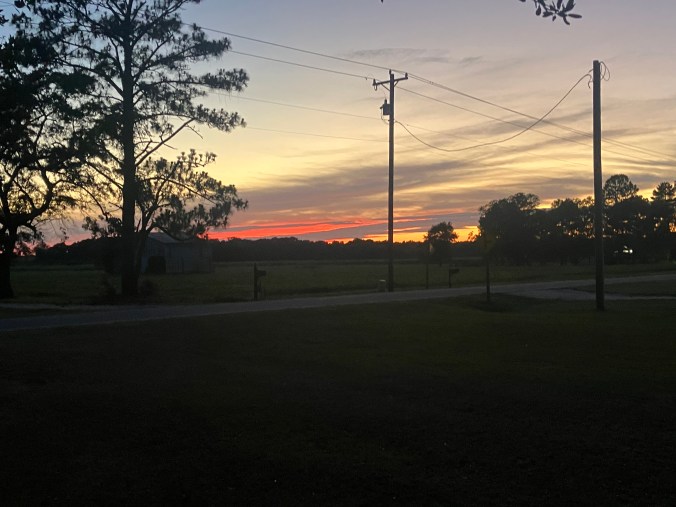 Sunset across from Mama Hardy's. Photo by David Cecelski