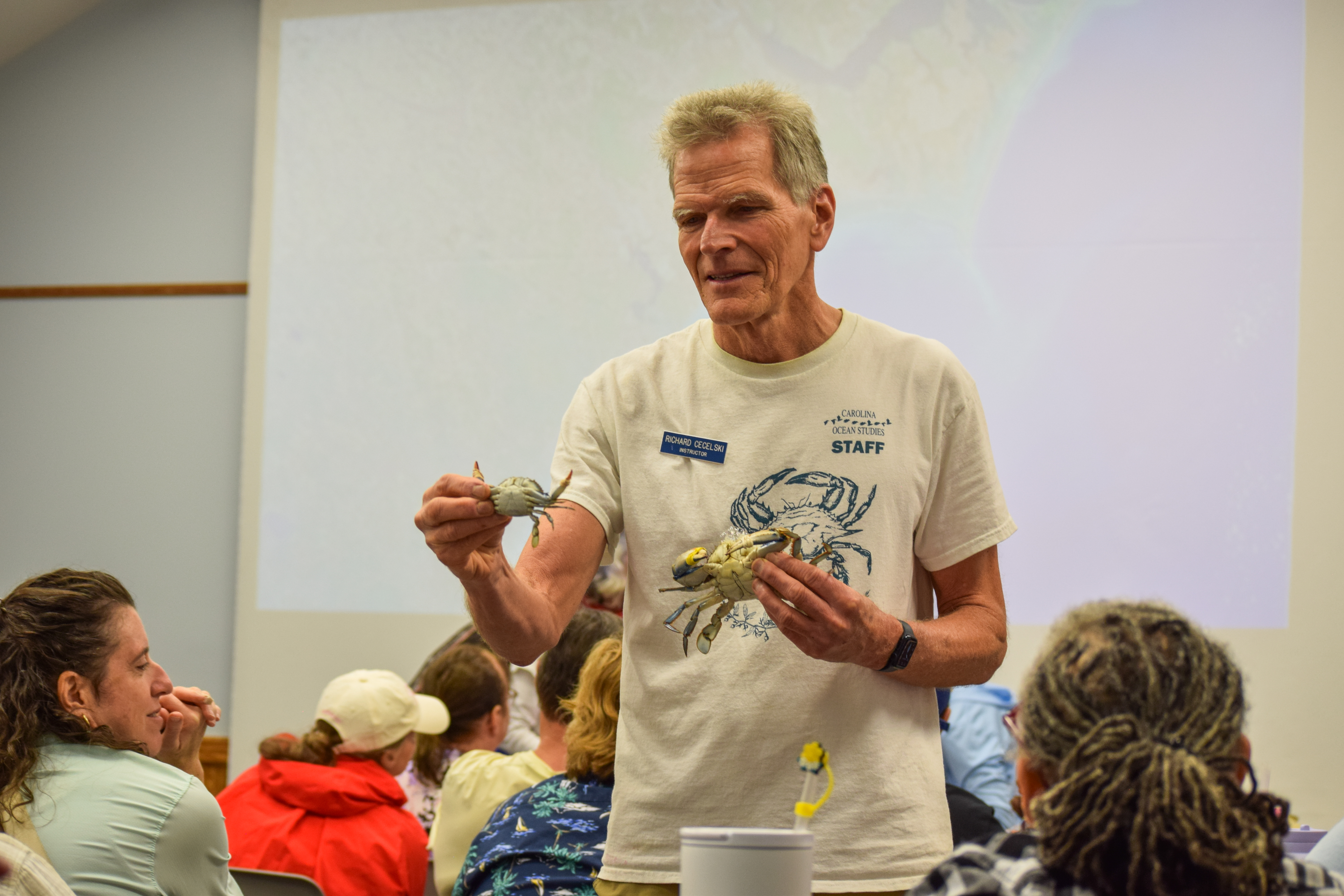 My brother Richard is the founder and director of Carolina Ocean Studies. Over the last 34 years, he and his family and their staff have introduced hundreds of thousands of schoolchildren to the wonders of the North Carolina coast. Photo courtesy, Carolina K-12